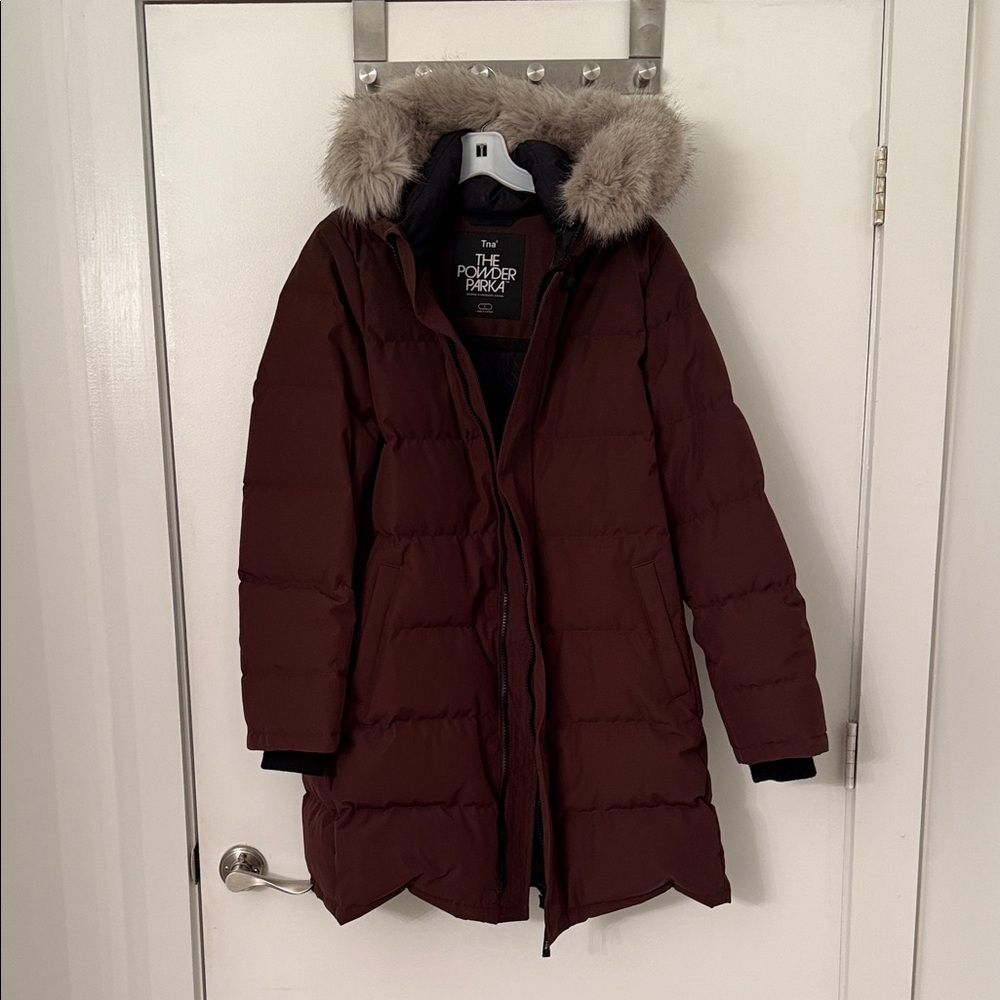 Tna The Powder Parka Women's Brown Puffer Coat
